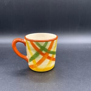 MCM Metlox Vernonware Poppytrail Homespun Coffee Cup